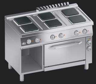 [__import__.K7ECU15FVQ K7ECU15FVQ] Cocina Electrica De 6 Placas Con Horno ATA