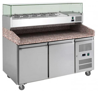 [__import__.MESAPIZZA2 MESAPIZZA2] Mesa refrigerada de preparación de pizza 2 puertas