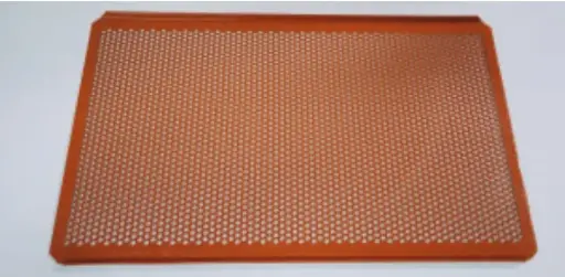 [TG975] Bandeja G1/1 Plana De Aluminio Perforada Con Silicona